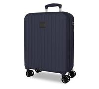 Joumma Movom Timber Maleta de Cabina Marino 40x55x20 cm Rígida ABS Candado combinación Integrado 37L 3,1kg 4 Ruedas Dobles Extensible Equipaje de Mano
