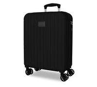 Joumma Movom Timber Maleta de Cabina Negro 40x55x20 cm Rígida ABS Candado combinación Integrado 37L 3,1kg 4 Ruedas Dobles Extensible Equipaje de Mano