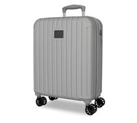 Joumma Movom Timber Maleta de Cabina Plata 40x55x20 cm Rígida ABS Candado combinación Integrado 37L 3,1kg 4 Ruedas Dobles Extensible Equipaje de Mano