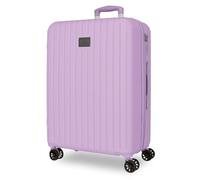Joumma Movom Timber Maleta Grande Lila 53x78x31 cm Rígida ABS Candado combinación Integrado 108L 4,2kg 4 Ruedas Dobles