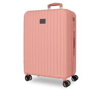Joumma Movom Timber Maleta Mediana Nude 48x68x27 cm Rígida ABS Candado combinación Integrado 72L 3,8kg 4 Ruedas Dobles