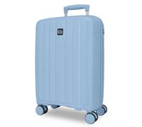 Joumma Roll Road Acadia Maleta de Cabina Azul Claro 35x55x22 cm Rígida Polipropileno Candado de combinación Integrado 38L 2,6kg 4 Ruedas Dobles Extensible Equipaje de Mano