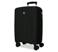 Joumma Roll Road Acadia Maleta de Cabina Negro 35x55x22 cm Rígida Polipropileno Candado de combinación Integrado 38L 2,6kg 4 Ruedas Dobles Extensible Equipaje de Mano