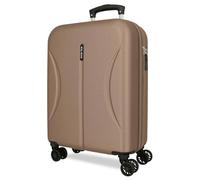 Joumma Roll Road Formentera Maleta de Cabina Champagne 38x55x20 cm Rígida ABS Candado combinación Integrado 35L 2,6kg 4 Ruedas Dobles Equipaje de Mano