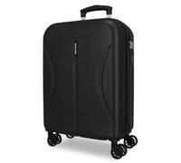 Joumma Roll Road Formentera Maleta de Cabina Negro 38x55x20 cm Rígida ABS Candado combinación Integrado 35L 2,6kg 4 Ruedas Dobles Equipaje de Mano