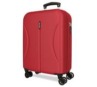 Joumma Roll Road Formentera Maleta de Cabina Rojo 38x55x20 cm Rígida ABS Candado combinación Integrado 35L 2,6kg 4 Ruedas Dobles Equipaje de Mano