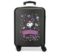 Joumma Sanrio Kuromi Retro Pop Maleta de Cabina Negro 38x55x20 cms Rígido 2 kgs Cierre de combinación Lateral ABS 2 kgs 35L Equipaje de Mano