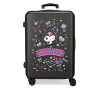 Joumma Sanrio Kuromi Retro Pop Maleta Mediana Negro 46x65x23 cms Rígido 3 kgs Cierre de combinación Lateral ABS 3 kgs 56L