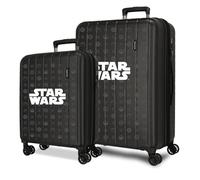 Joumma Star Wars Black Juego de Maletas Negro 55/65 cms rígida 6,8 kgs Cierre TSA Integrado ABS 6,8 kgs 109L Extensible Equipaje de Mano