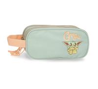Disney Joumma Star Wars Grogu Estuche Triple Verde 22x10x9 cms Poliéster
