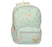Joumma Star wars Grogu Mochila Escolar Adaptable a Carro Verde 32x44x17 cms Poliéster 24,68L