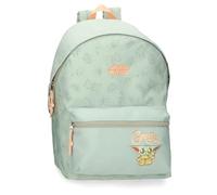 Joumma Star wars Grogu Mochila Escolar con Carro Verde 31x44x15 cms Poliéster 20,46L