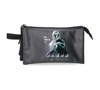 Joumma Star wars His Name Is Grogu Estuche Triple Negro 22x12x5 cm PVC