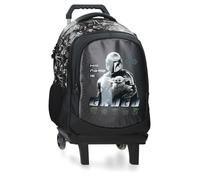 Joumma Star wars His Name Is Grogu Mochila con Carro Portátil 15,6 Pulgadas Negro 34x46x21 cm PVC 32,84L