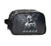 Joumma Star wars His Name Is Grogu Neceser Dos Compartimentos Adaptable Negro 26x16x11 cm PVC