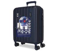 Joumma Star Wars R2D2 Maleta de Cabina Azul 40x55x20 cms rígida 2,8 kgs Cierre TSA Integrado ABS 2,8 kgs 37L Extensible Equipaje de Mano