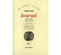 Journal: 1918-1921, 1933-1939