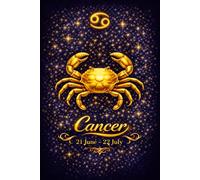 Journal: 6x9 Cancer Zodiac Paperback Notebook with 100 Lined Pages to Record Your Daily Thoughts and Experiences