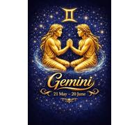 Journal: 6x9 Gemini Zodiac Paperback Notebook with 100 Lined Pages to Record Your Daily Thoughts and Experiences