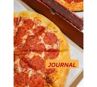 Journal: 8x10 Lined pizza softcover notebook to record your daily thoughts, insights, and experiences