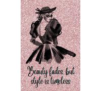 JOURNAL - A Sophisticated & Fashionable Lady on a Shimmery Pink backdrop. Elegant & Stylish art design: 5.25" x 8" (100 pages) Cute, compact & ... fashion design students. Feminine & Pretty