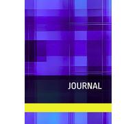 Journal A4 Softcover rautiert: 5x9 mm Rautenmuster, 120 Seiten weißes Papier, Farbe Blau: Handlicher Alltagsbegleiter für Fließtext, Skizzen, Tabellen und Bullet Journaling