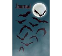 Journal: Bats in the Moonlit Fog Halloween Styled Blank Line 6x9"