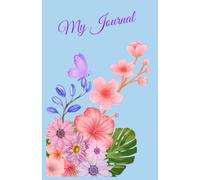 Journal by Allegri Colori - blue cover with decorative elements and a delicate detail of writing - 124 pages