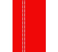 Journal by Allegri Colori - Bright red cover with pink lines - Unisex - 124 pages