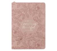 Journal Classic Zip Pink Everything Beautiful Ecc. 3:11