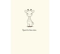 Journal: Cute baby giraffe with inspirational saying | Dotted Paper, 0.25in x 0.24in, dot size (pixel) 4px, 160 pages for kids, teens, and adults