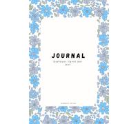Journal Floral | Quelques lignes par jour pour laisser place a votre réflexion | 180 pages lignées | (128,5 × 198,4 mm)