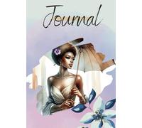 Journal for Women Black African American Woman Watercolour Pretty Beautiful 80 Pages A5 Lined Notebook Diary: Florence