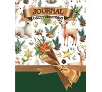 JOURNAL - GREEN CHRISTMAS: Notebook with white paper - lined pages for handwritten works and blank pages for photos or drawings
