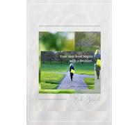 JOURNAL: lined pages - Your next level begins with a decision.