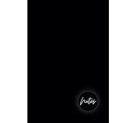 Journal Notebook: (Black), 200 Pages, Medium 6 inches x 9 inches, unlined, motivational messages