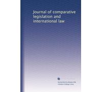 Journal of comparative legislation and international law