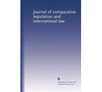 Journal of comparative legislation and international law