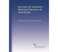 Journal of research - National Bureau of Standards: Volume 3