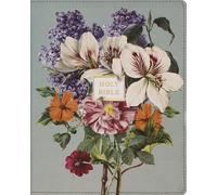 Journal of the World Bible: New International Version, Journal of the World, Sage Floral, Leathersoft, Artisan Collection, Red Letter, Comfort Print