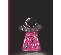 Journal: Pink Cow ufo Abduction notebook | 100 lined pages, 7.5" x 9.25", matte cover Great for journaling, gratitude tracking, to do lists and more. For kids, teens and adults