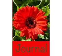 Journal: Red Gerbera Daisy Writing Notebook, Record Your Reflections