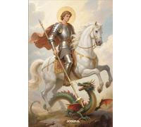 Journal: Saint George Christian Orthodox Catholic Lined Notebook For Prayer And Writing