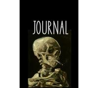 JOURNAL: Skull Skeleton Cigarette, V. Van Gogh Design Cover