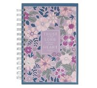Journal Spiral Purple Floral Trust in the Lord Prov. 3:5