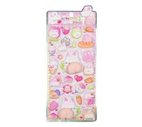 Journal Sticker Decal - 3D Tactile Experience Cartoon-themed, Journal Book Decal | For Water Cups, Laptops, Wall, Guitars, Suitcases, Luggage, Notebook, Envelop, Glasses, 21.5x9.5cm