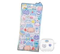 Journal Sticker Decal - 3D Tactile Experience Cartoon-themed, Journal Book Decal | For Water Cups, Laptops, Wall, Guitars, Suitcases, Luggage, Notebook, Envelop, Glasses, 21.5x9.5cm