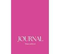 Journal: Stylishes Notizbuch „Pause and Reset“ | Hardcover | 156 linierte Seiten | Modernes Tagebuch für Gedanken, Notizen & Reflexion