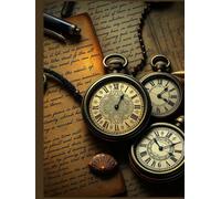 Journal Vintage: Cuaderno de Escritura con Portada Estilo Antiguo y Relojes de Cadena: cuaderno de escritura estilo vintage