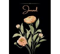 Journal: Vintage Flower Notebook with Botanical Design - Pink Rose- Ideal for Writing, Drawing, and Daily Notes